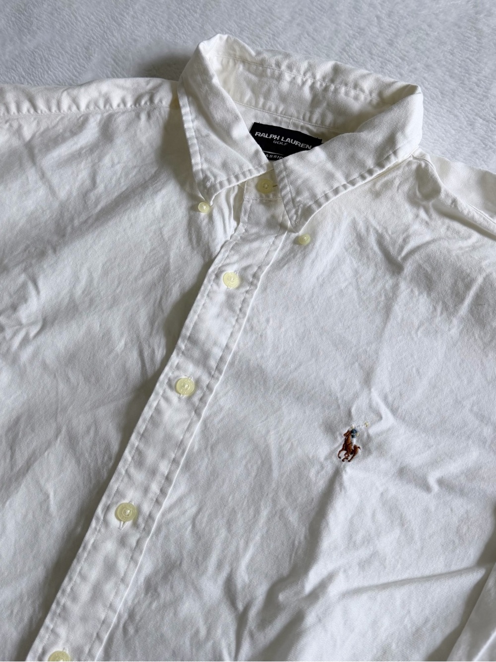 Ralph Lauren Custom Fit Shirt Men's XL OCBD
White Oxford Classic Flesh Pony